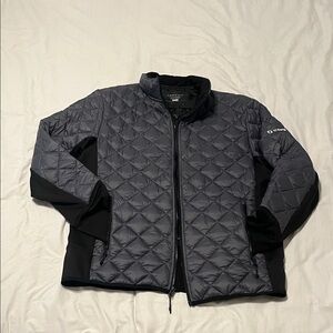 Columbia Men's Black and Gray Puffer Jacket